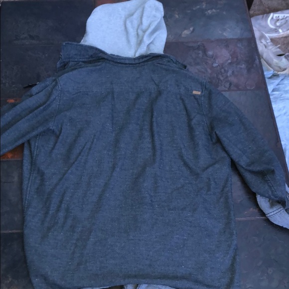 button down hoodie - Picture 2 of 2